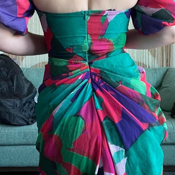 Small PLT Gorgeous 80s vibes floral dress - Picture 8 of 10